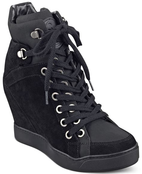 guess wedge sneakers